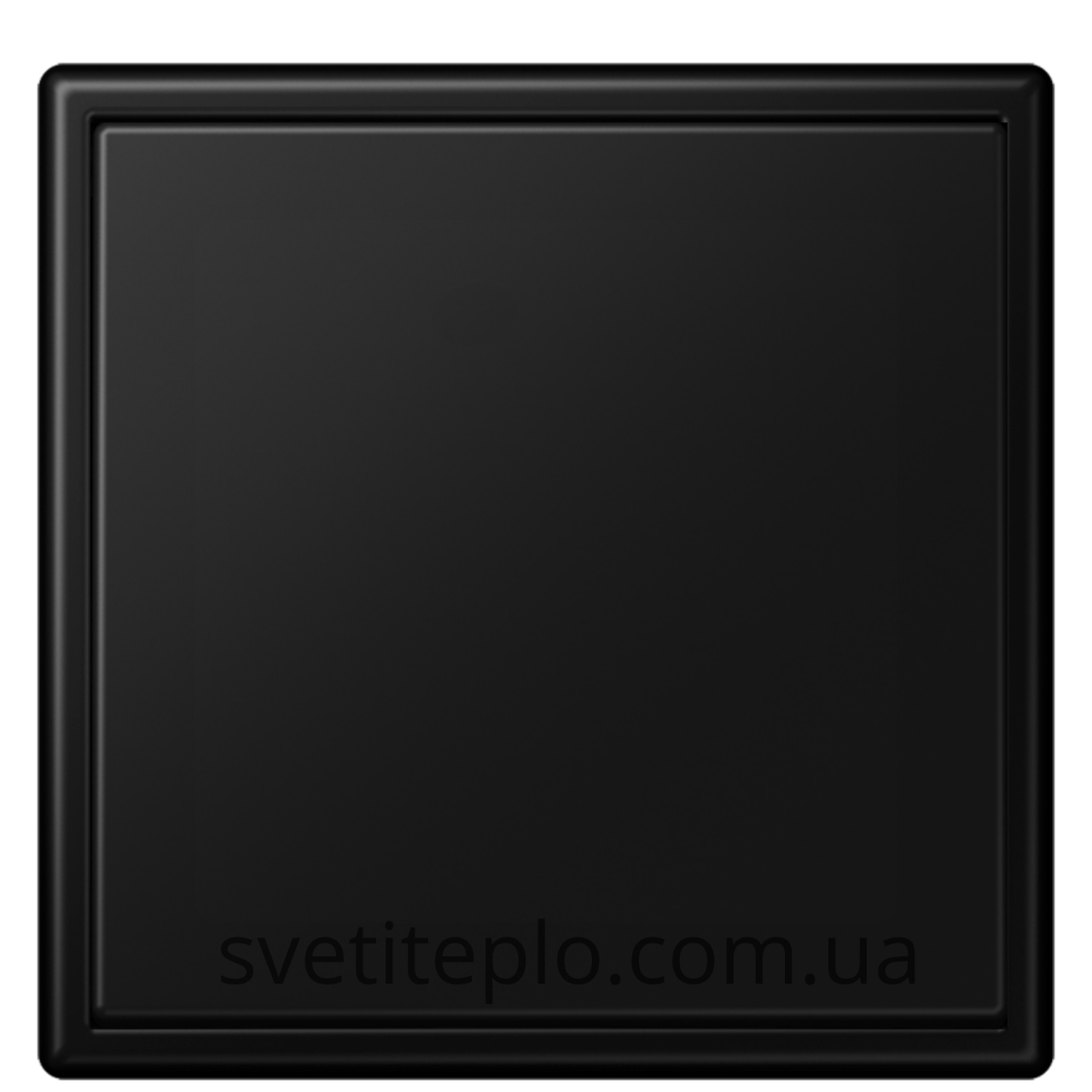 LS990 Кнопка 1кл чорний матовий