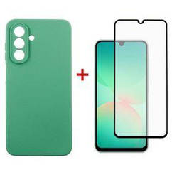 Чохол-накладка Dengos Soft для Samsung Galaxy A26 SM-A266 Mint (DG-KM-139) + захисне скло