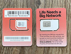 Сім карти Британії Three