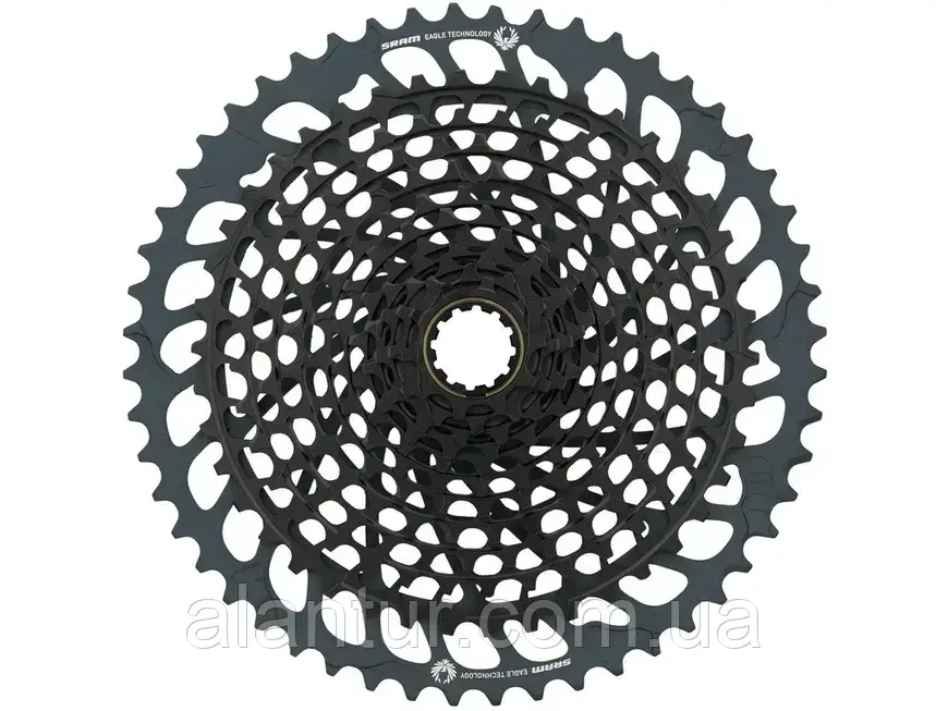 Касета SRAM XG-1295 Eagle 10-52, 12 Швидкостей для MTB, Технологія X-Glide 2, Чорний