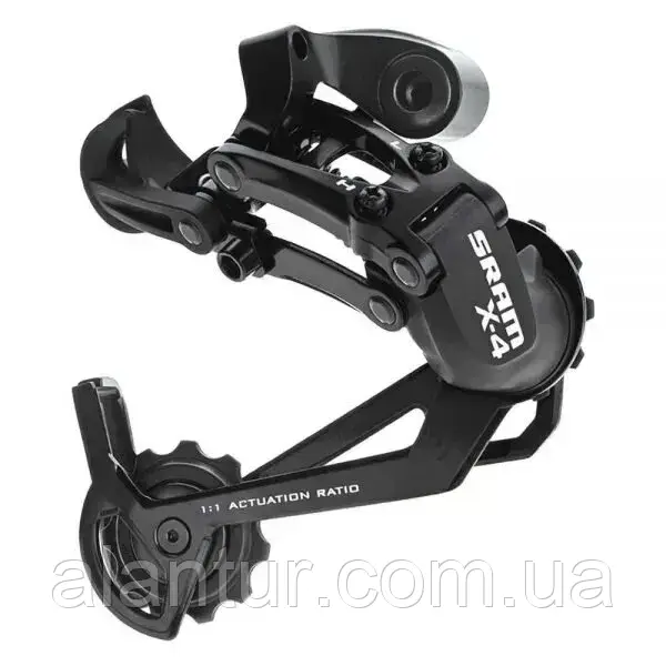 Задній перемикач SRAM X4 9/8/7 speed Long Cage Black A1