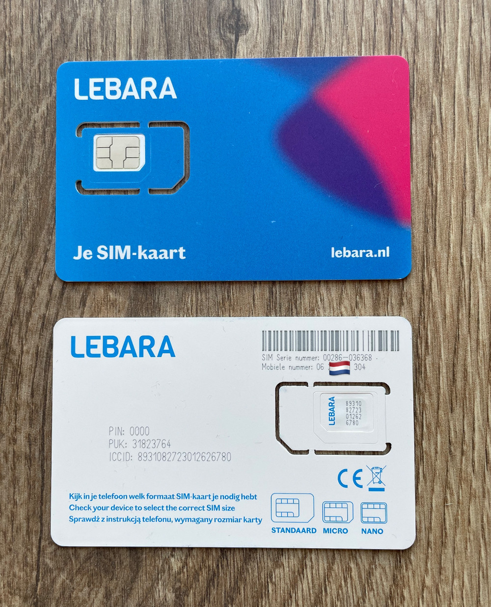 🇳🇱Сім карти Голандії Lebara
