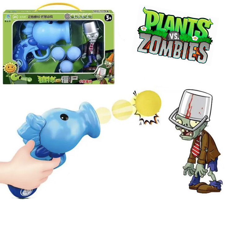 Ігровий Набір Зомбі та Пістолет Горохостріл Морозний Plants vs Zombies (01418)