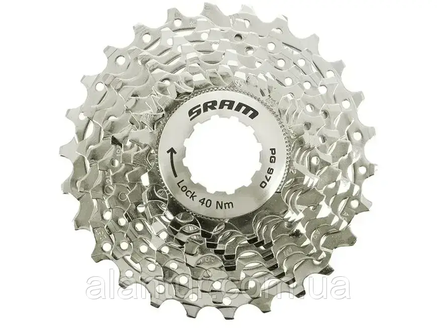 Касета SRAM PG-970 9-швидкісна 12-26 для шосейного велосипеда