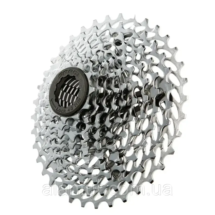 Касета SRAM PG-1030 10 швидкостей 11-28T для MTB з нікель-хромовим покриттям