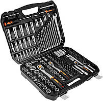 Набір інструментів Neo Tools, 219шт, 1/2", 1/4", 3/8", CrV, кейс