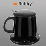 Чашка з підігрівом, електрична керамічна Ruhhy 22125 400 мл, фото 4