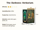 Бук Нук Гербарій Темряви Інтер'єрний конструктор Darkness Herbarium Mini Magic Shop DIY Book Nook MF-02, фото 8