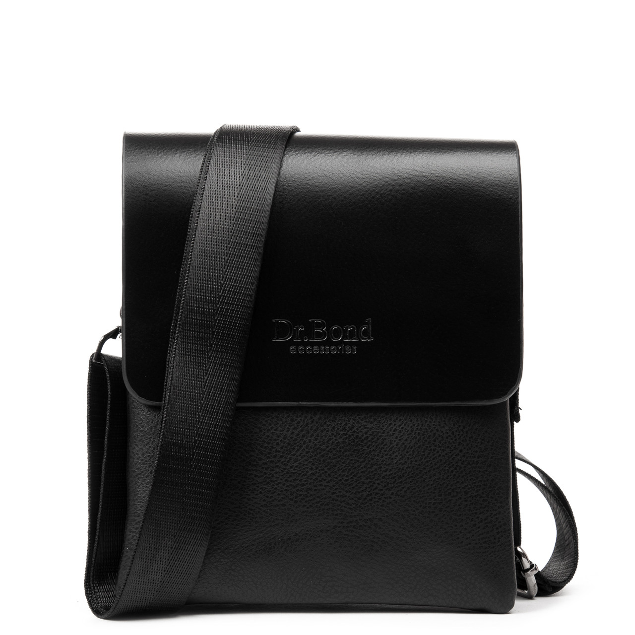 Сумка чоловіча планшет-шкіра DR. BOND 222-1 black, фото 1