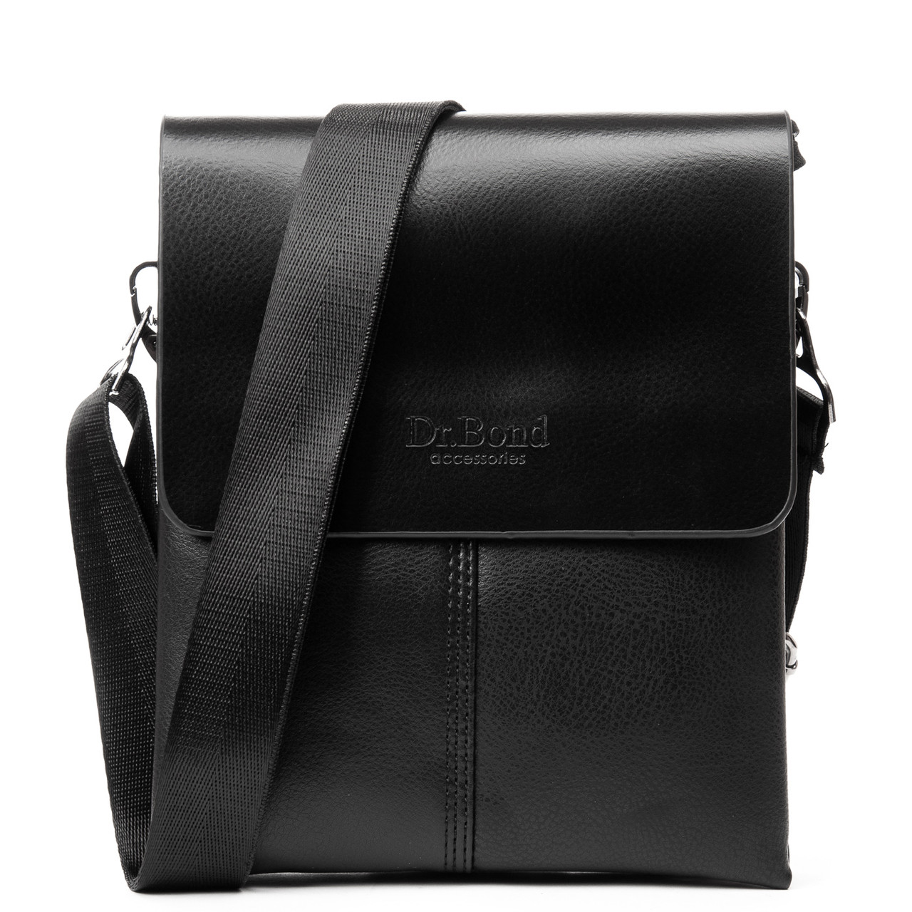 Сумка чоловіча планшет-шкіра DR. BOND 228-2 black, фото 1