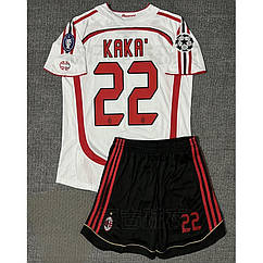 Дитяча доросла форма біла Мілан Кака 23 сезон 2006-2007 Фінал Kaka Milan retro