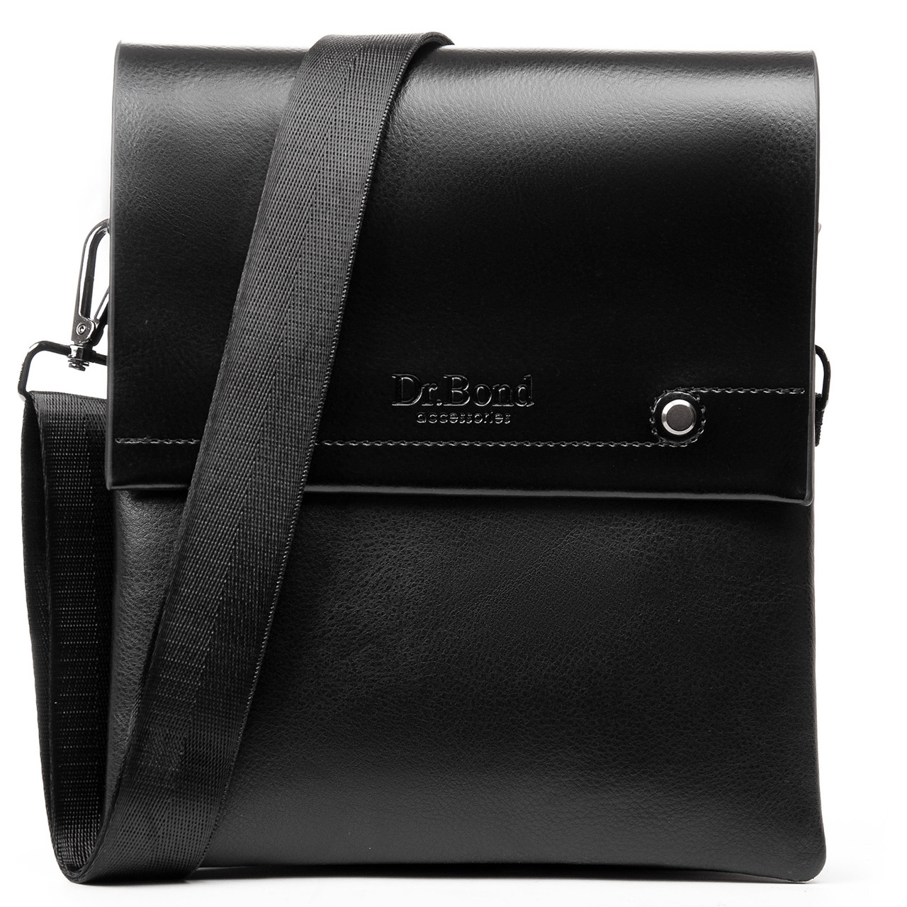 Сумка чоловіча планшет-шкіра DR. BOND 337-3 black, фото 1