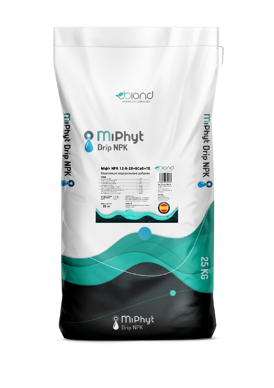 Добриво МіФіт NPK 12-6-28+6СаO+TE MiPhyt (на вагу), фото 1