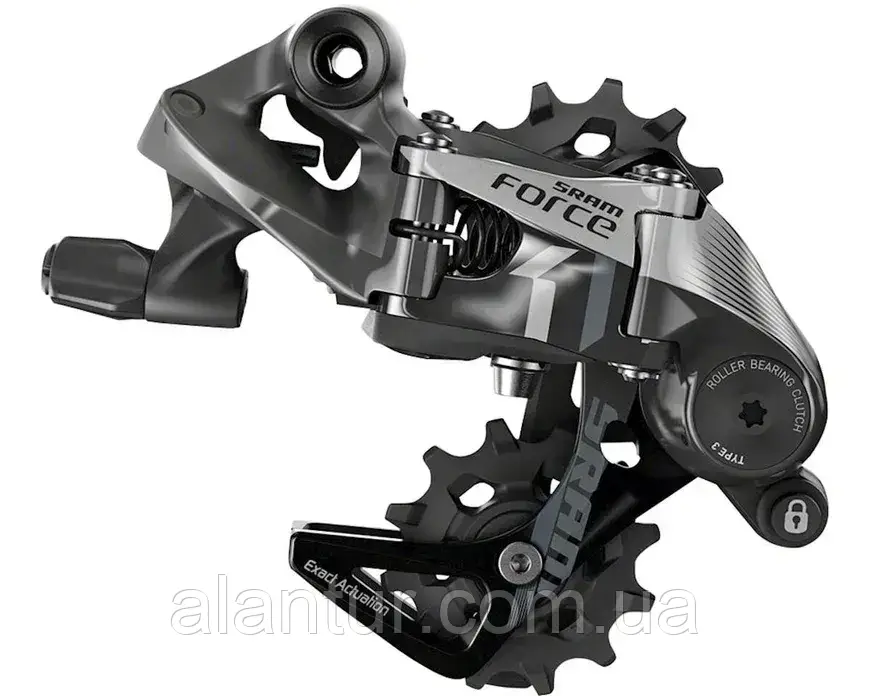 Задній перемикач SRAM Force1 11 speed Type 3.0 Short Cage 28T Gray A2