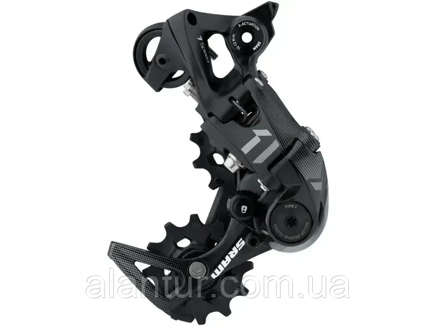 Задній перемикач SRAM X01 DH 7 Speed Type 3.0 Medium Cage Black A2