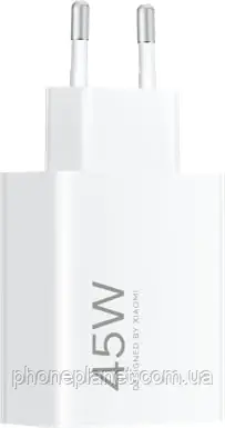 Мережевий зарядний пристрій Xiaomi Turbo Charging 45W White (BHR07SLEU)no box, фото 1
