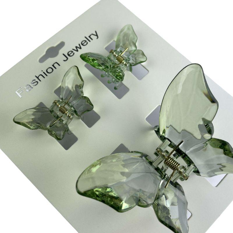 Набір заколок для волосся Hair Clip Set Crystal Green 1*8cm/2*4cm, фото 1