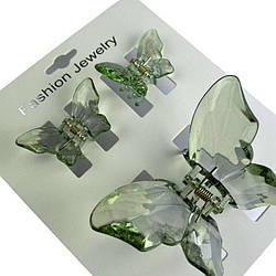 Набір заколок для волосся Hair Clip Set Crystal Green 1*8cm/2*4cm