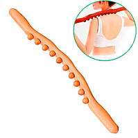 Універсальний Массажер Гуаша Світлий бук, 10 масажних точок з натурального дерева