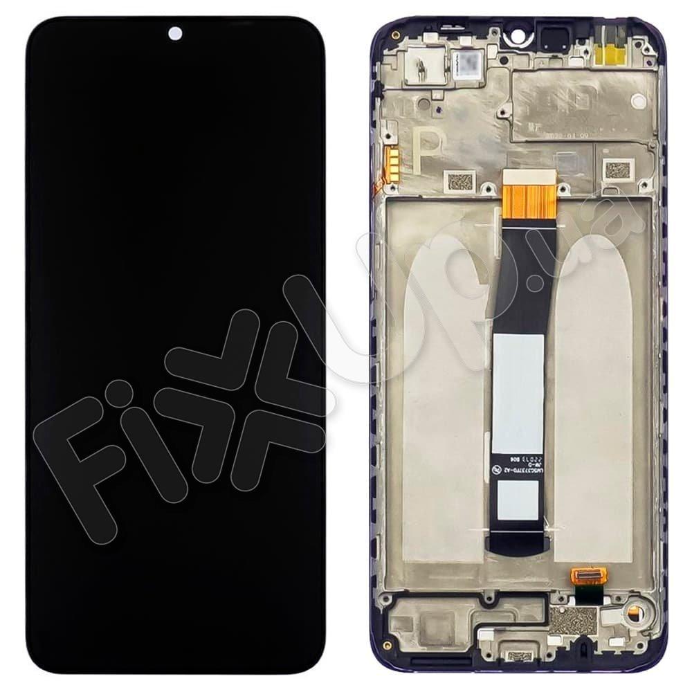 Дисплей для Xiaomi Poco C40, з тачскрином і рамкою в зборі, колір чорний