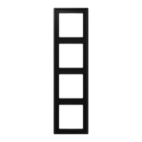 LS990 Рамка 4-містна чорна матова