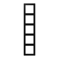 LS990 Рамка 5-містна чорна матова