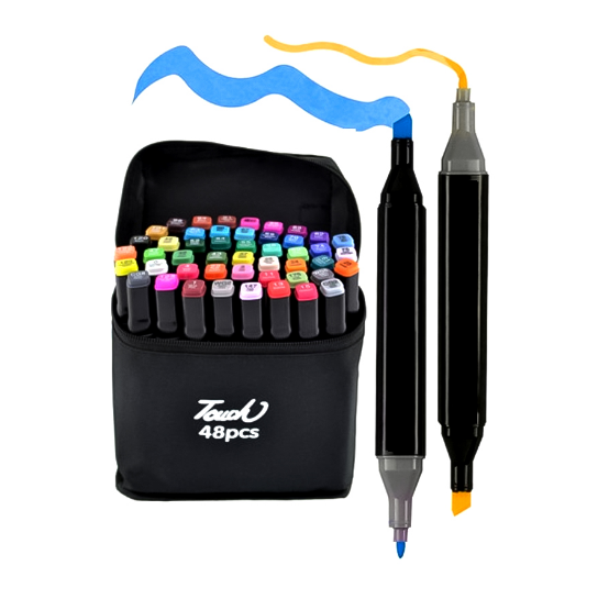 Набір скетч-маркерів 48 кол. в сумці BV800-48, фото 1