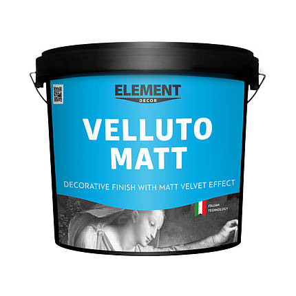 Декоративна штукатурка Element Decor Velluto Matt шовковисто-матова з ефектом оксамиту 10 кг, фото 1