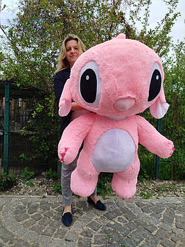 Стіч плюшева іграшка Stitch 160cм плюшевий звірятко з мультфільму для дітей тренд-подарунок для дітей і дорослих Рожевий