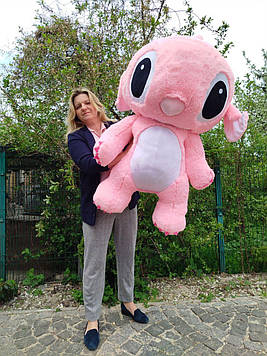 Стіч плюшева іграшка Stitch 160cм плюшевий звіряток із мультфільму для дітей тренд-подарунок для дітей і дорослих Рожевий