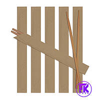 Палички для суші в індивідуальній крафтовій упаковці, 23 см 100 шт.