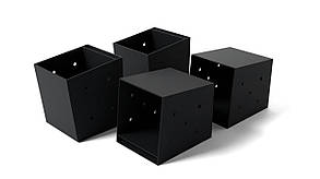 Опорні п’ятки для бруса 100×100 мм | Металеві анкерні основи WCG