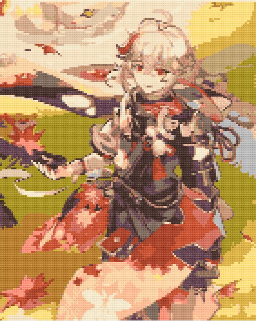 Алмазна мозаїка Геншин імпакт Кадзуха 40х50 см Орігамі (OD3260), фото 1