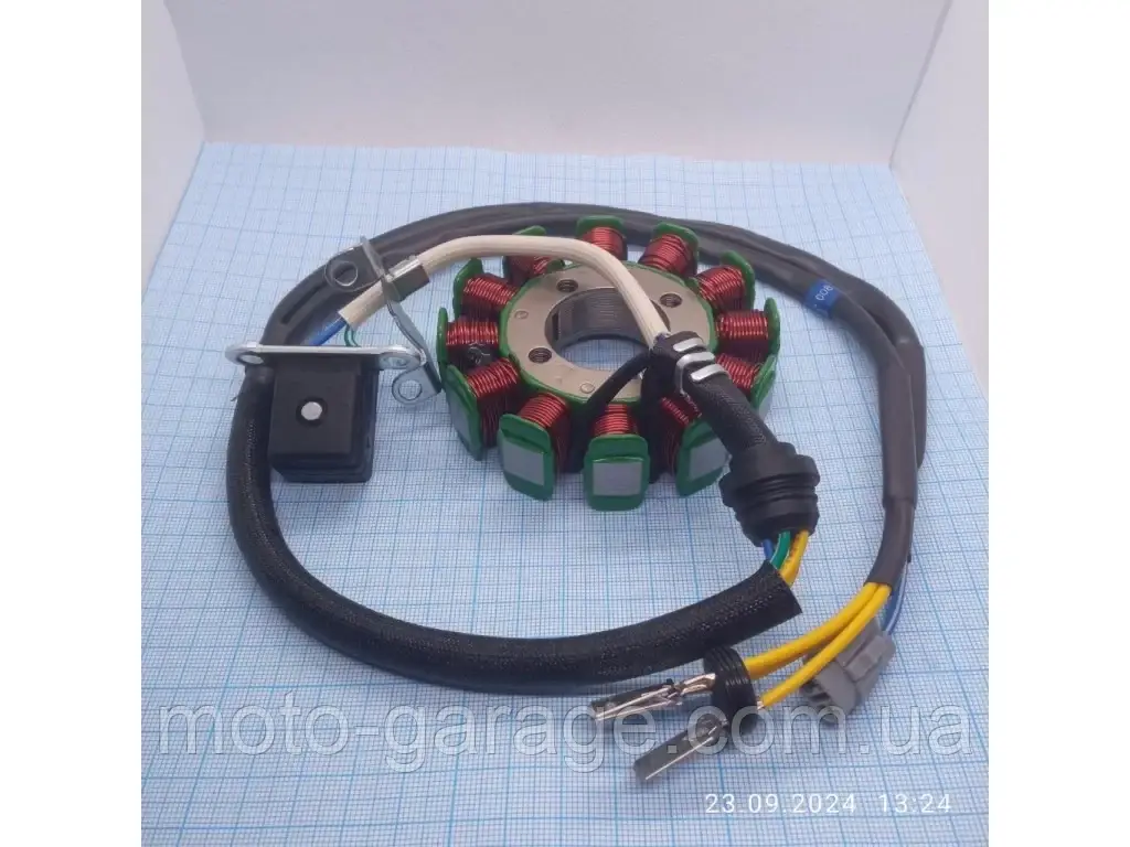 Статор генератора з датчиком Холла Geon X-Line, Loncin,Tekken, 12 котушок 163FML,166FMM,169FMM, фото 1
