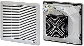 Вентилятор фільтруючий ETI EF-250-122-230V 122 м3/год 230VАС, IP54, 250*250*112 RAL7035 1344013