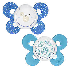 Пустушка Chicco Physio Comfort, силікон, 6-16 міс., 2 шт. (хлопчик) (74933.21.00.00)
