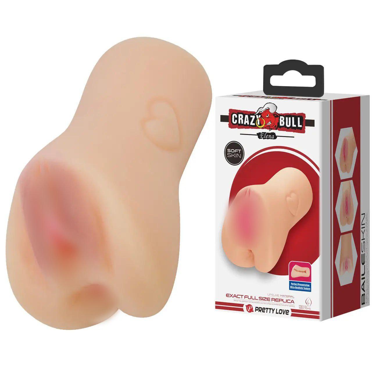 Crazy Bull realistic pussy masturbator Elena Кітті