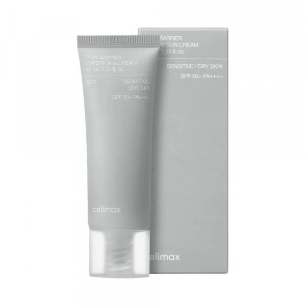 Зволожувальний сонцезахисний крем для обличчя CELIMAX Dual Barrier Watery Sun Cream SPF50+ PA++++ 40ml, фото 1