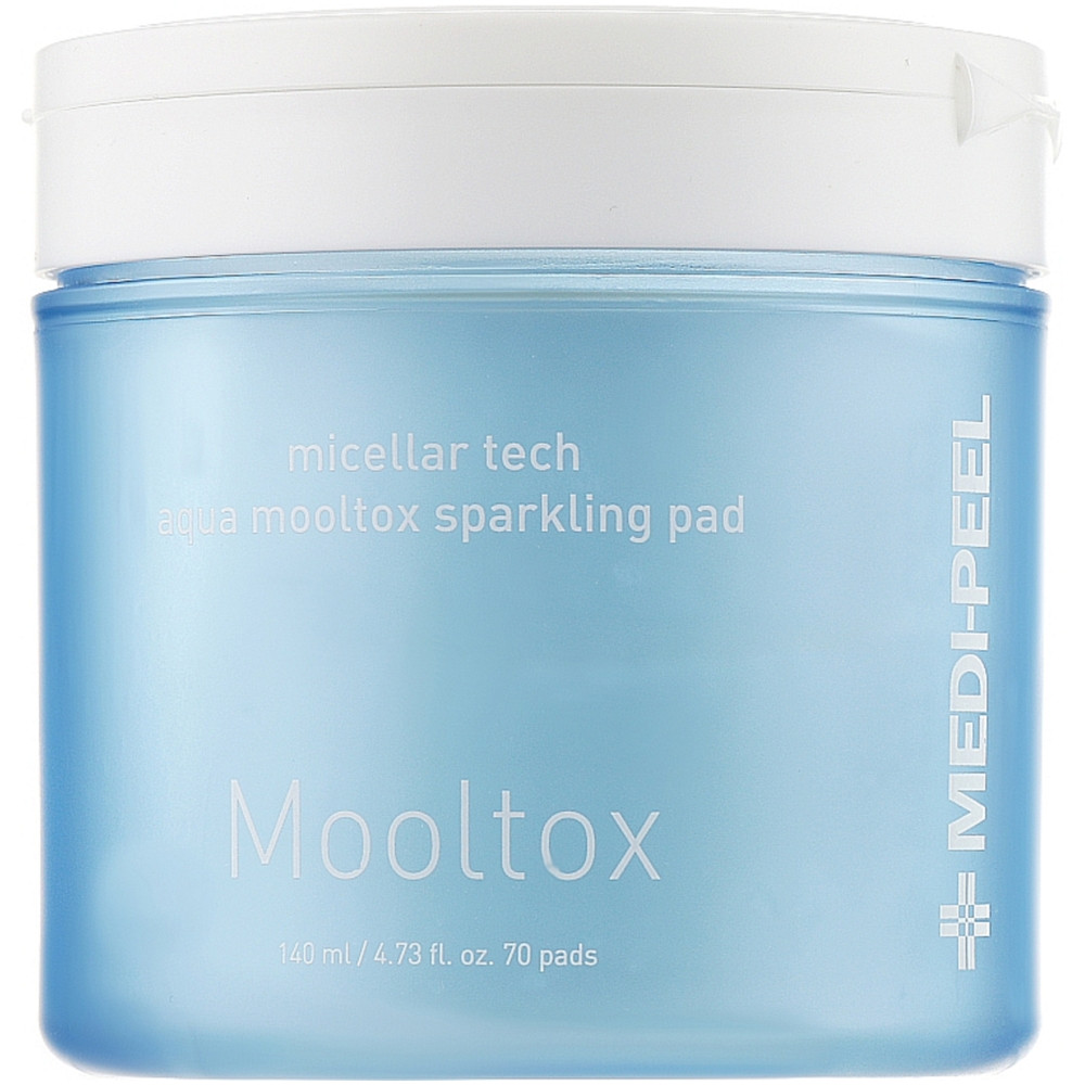 Пілінг-педи для зволоження та очищення шкіри обличчя MEDI-PEEL Aqua Mooltox Sparkling Pad 70 шт