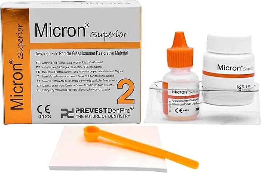 Micron Superior / Мікрон Суперіор / Склоіономерний цемент, набір 15г + 10мл, PREVEST DenPro