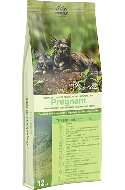 Carpathian Pet Food Pregnant для вагітних,лактуючих кішок 12кг, фото 1