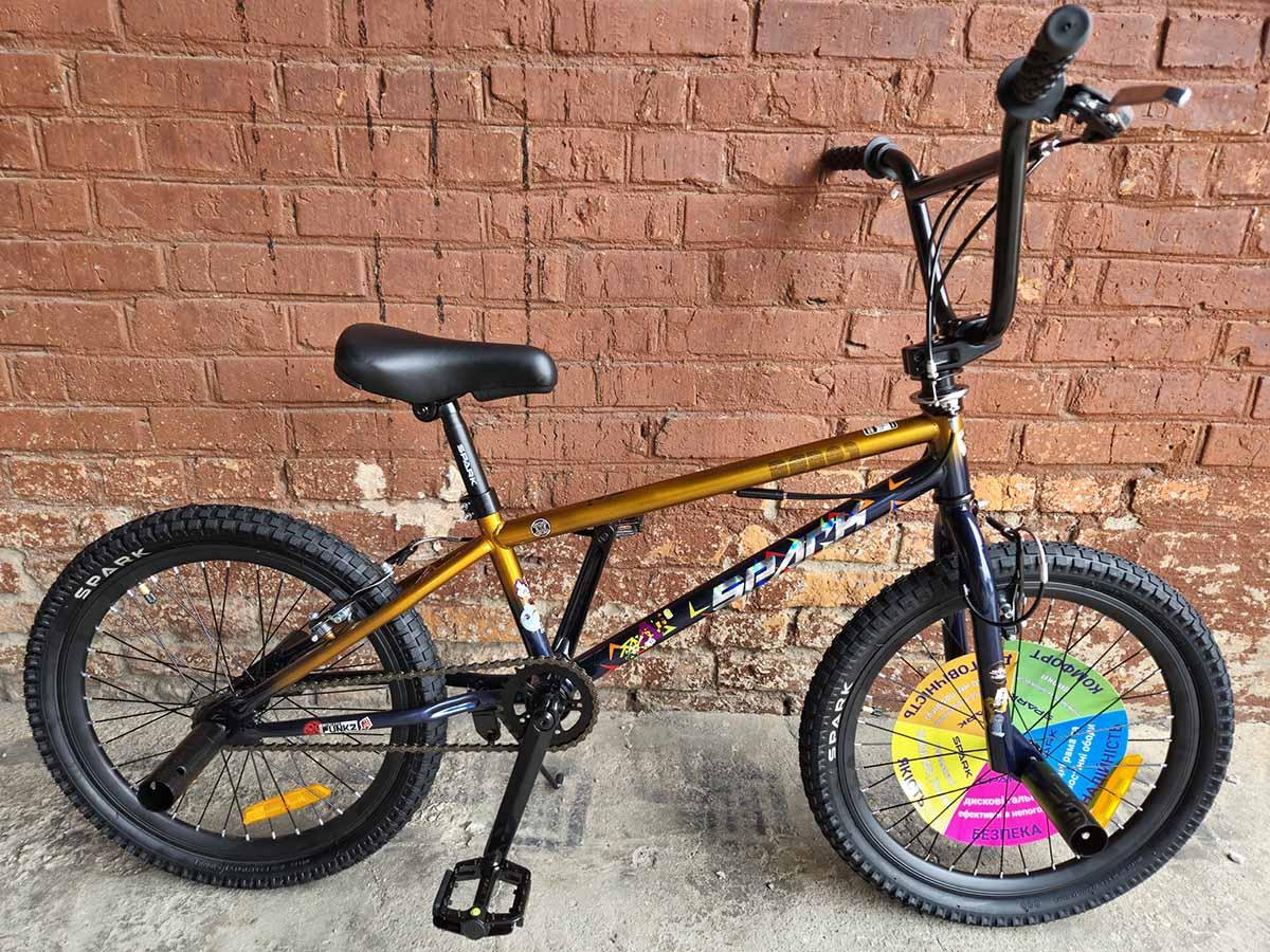 Велосипед трюковий 20 SPARK BMX BS201 рама HI-TEN, шоколадний