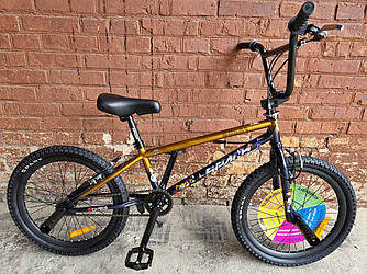 Велосипед трюковий 20 SPARK BMX BS201 рама HI-TEN, шоколадний