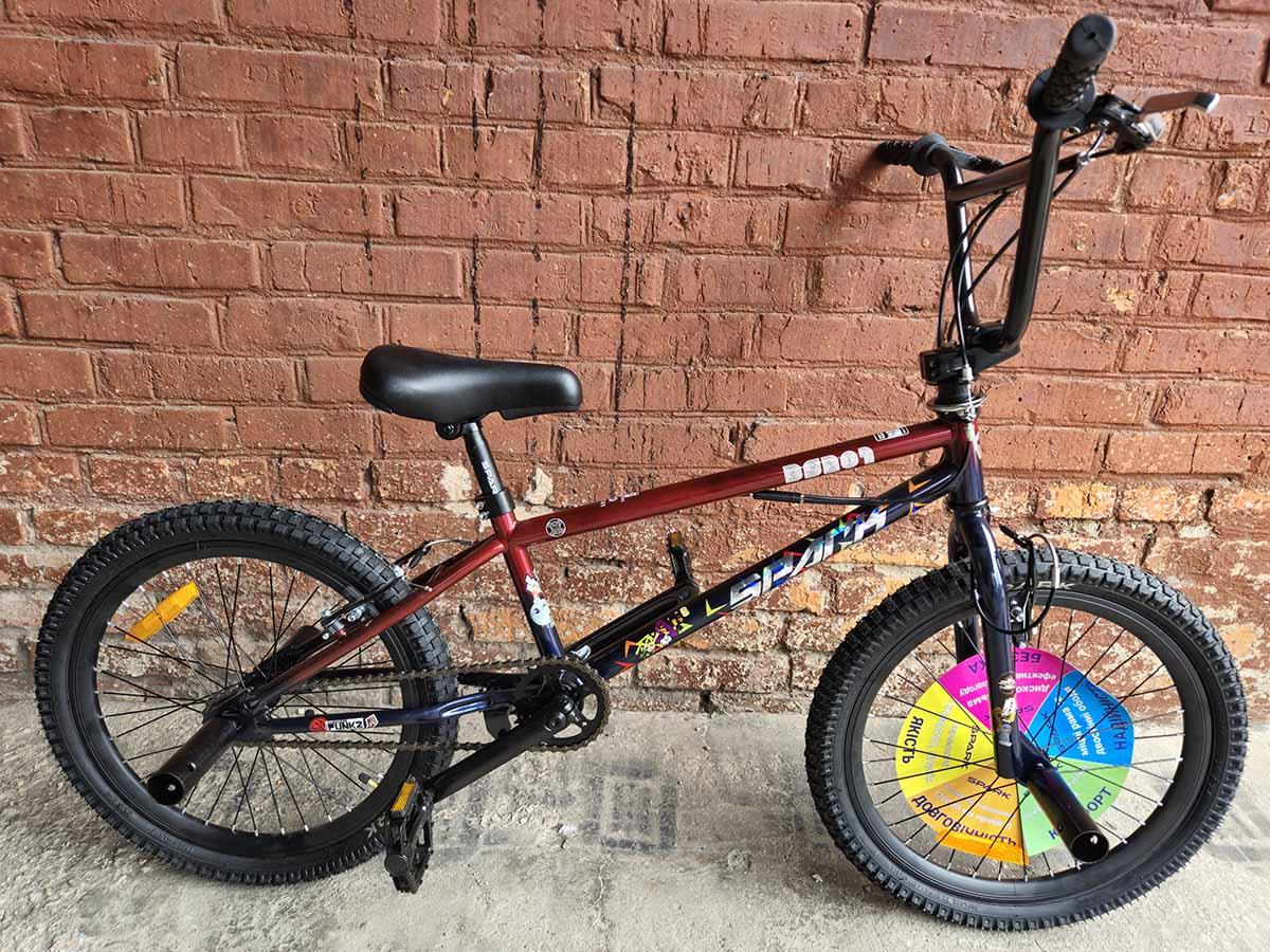 Велосипед трюковий 20 SPARK BMX BS201 рама HI-TEN, червоний