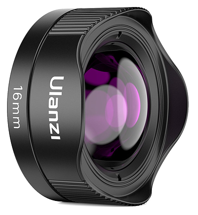 Об'єктив для телефону Ulanzi CL-005 16mm Wide-Angle Lens UV-F008, фото 1
