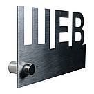 Адресна табличка з назвою вулиці та номером АТН-5 600,4×131×1мм, фото 2