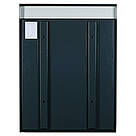 Настінна дошка оголошень з вертикальним монтажем металева 600×800×90 мм Антрацит, фото 3