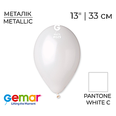 GEMAR-ДЖ 13" GM120 029 Металік Білий | Metallic White