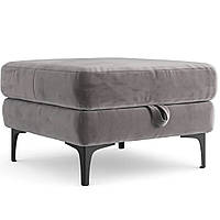 Пуф Sent велюр 63x43x43 см з металевими ніжками ТМ Mille