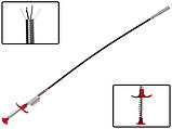 Висувна труба щуп, гнучкий кіготь для прочищення труб, каналізації 60 см., фото 6